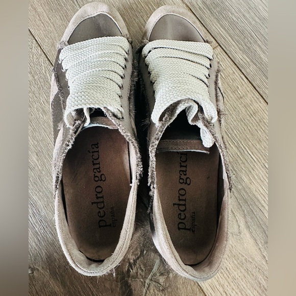 Pedro Garcia Cristina Satin Lace-Up Trainer Sneakers - Picture 7 of 8